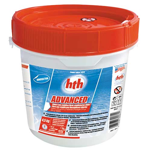 hth advanced galet hypochlorite de calcium en dissolution lente