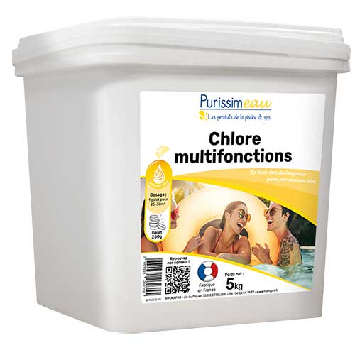 Chlore lent galets pour désinfection Diall 1kg