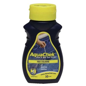 Produits Matériels Piscines - Bandelette d'analyse AQUACHEK JAUNE pour le chlore (50) 