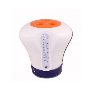Produits Matériels Piscines - Doseur de chlore flottant avec thermomètre 