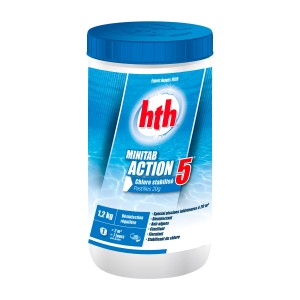 Produits Matériels Piscines - MINITAB ACTION 5 spécial piscines hors sol pastilles 20g  1.2KG hth® 