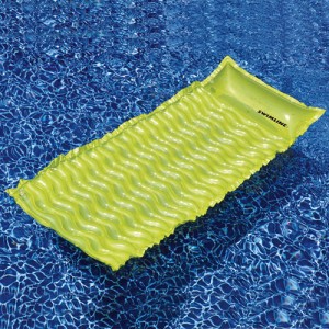 Produits Matériels Piscines - Matelas gonflable express vert anis - bouée  