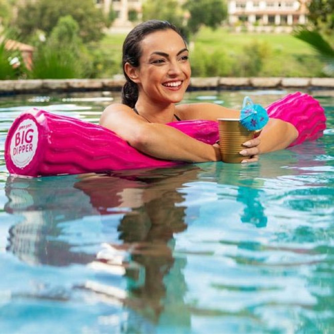 Frite géante d'aquagym rose 1.09m diamètre 15cm