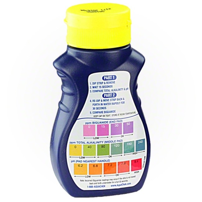Aquachek Orange bandelettes test du monopersulfate : oxygène actif x50