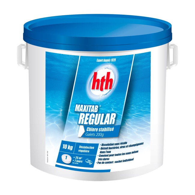 MAXITAB REGULAR 200g  10KG hth® - désinfection régulière