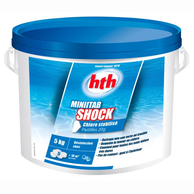 MINITAB SHOCK 5KG  hth® - désinfection choc et régulière