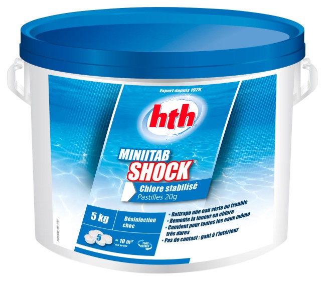 MINITAB SHOCK 5KG  hth® - désinfection choc et régulière
