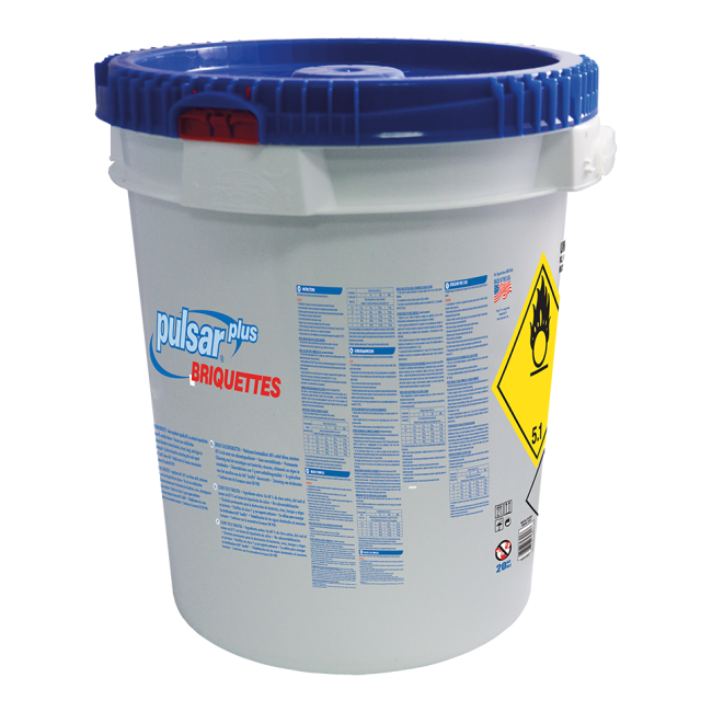 Hypochlorite de calcium BRIQUETTES 7 GR PULSAR 20 KG hth® - chloration permanente