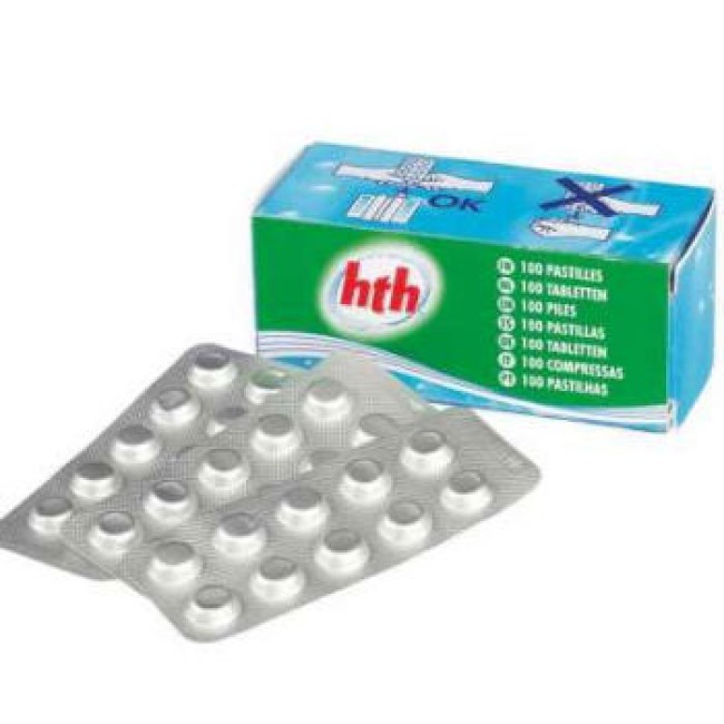 Pastilles d'analyse pH Red Phenol pour photomètre - boite de 100