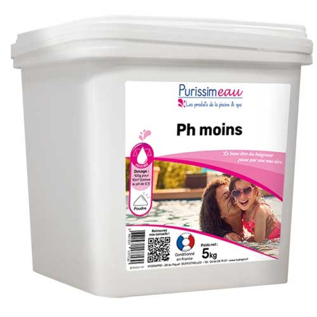 Purissimeau pH MOINS poudre 5KG- diminution du pH