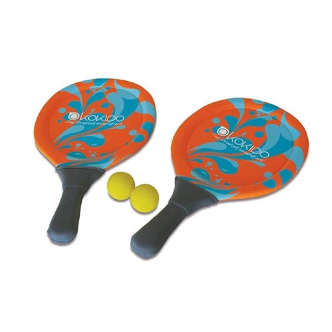 Set de raquettes en néoprène avec balles 